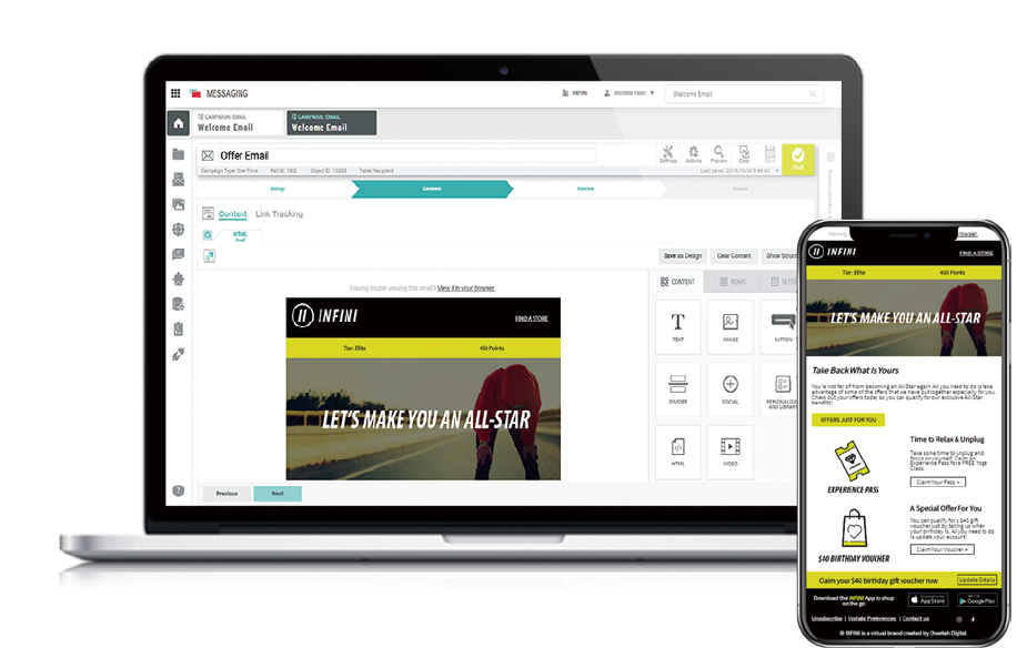 Marigold Engage+のUI画面
