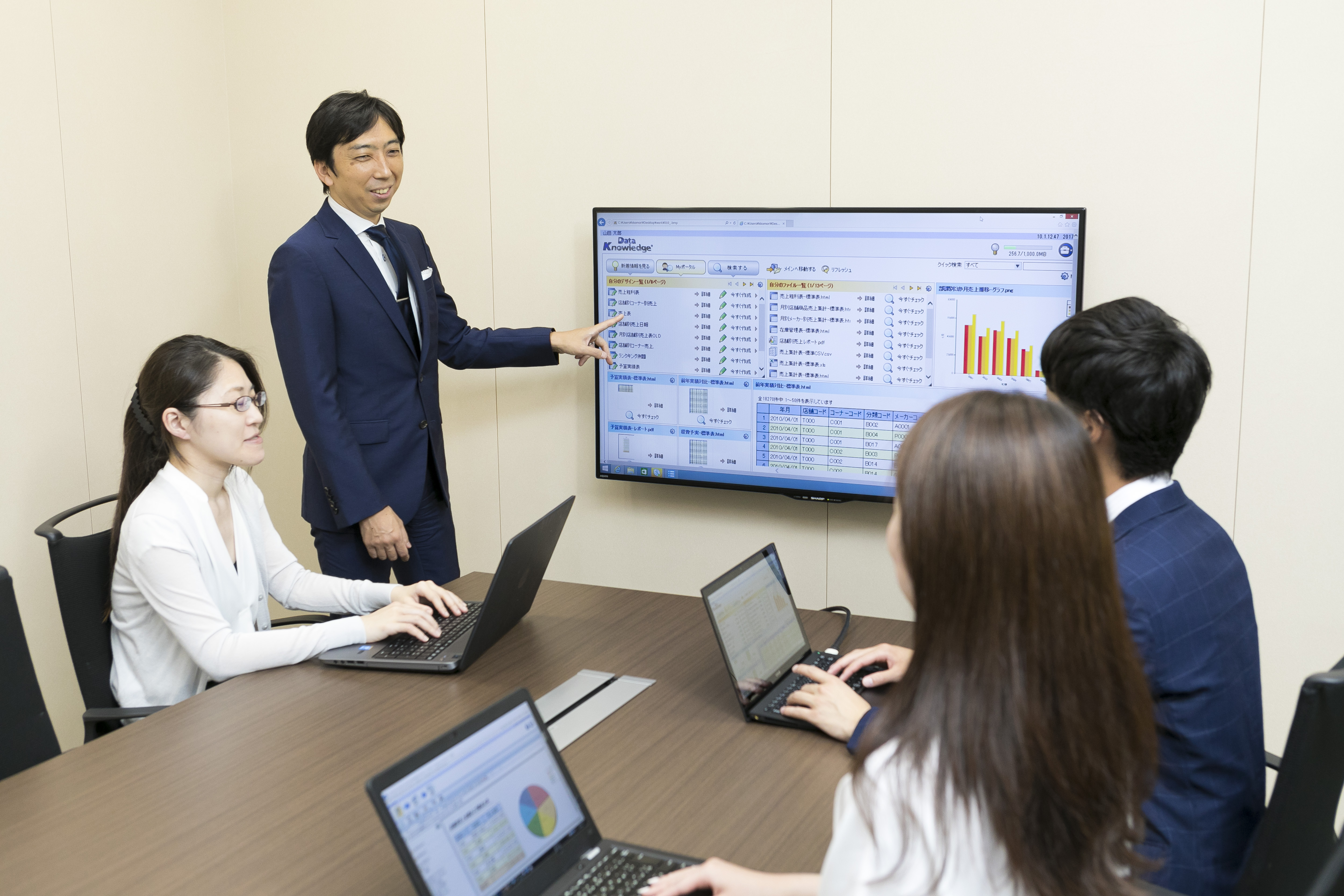 Data KnowledgeのUI画面