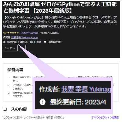 Udemy BusinessのUI画面