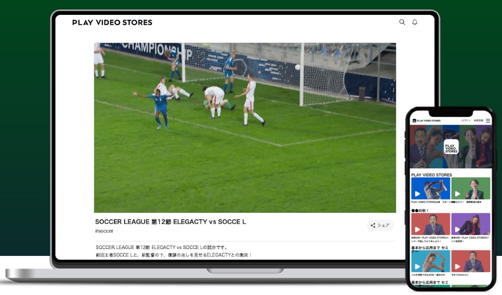 PLAY VIDEO STORESのUI画面