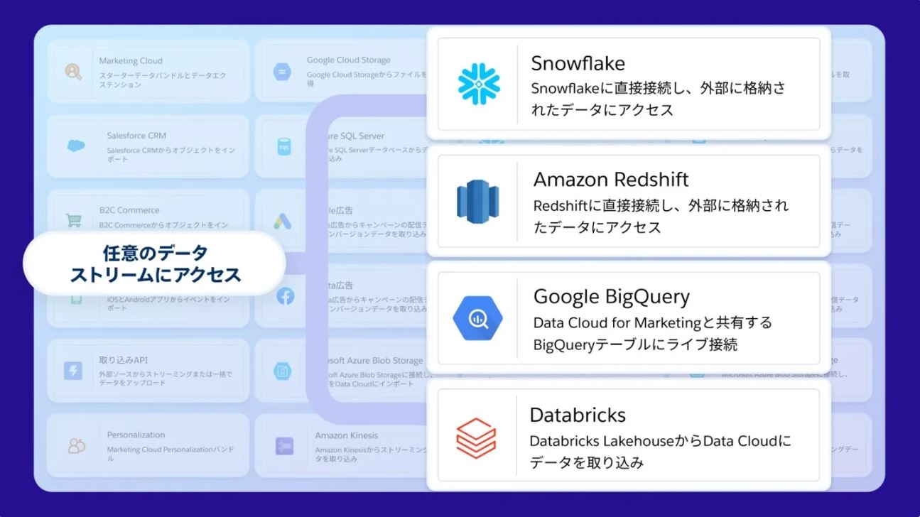 Salesforce Data CloudのUI画面