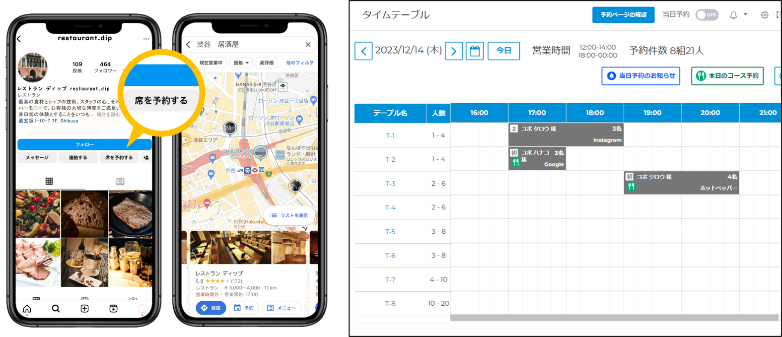 集客コボット for SNS BoosterのUI画面