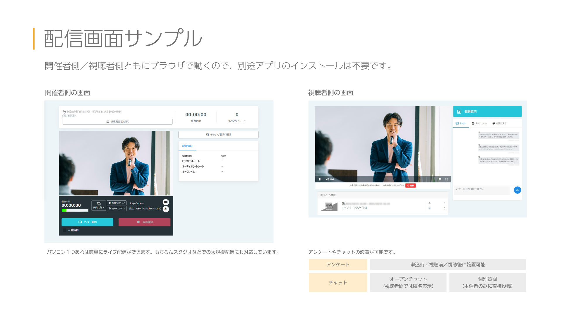 ネクプロのUI画面