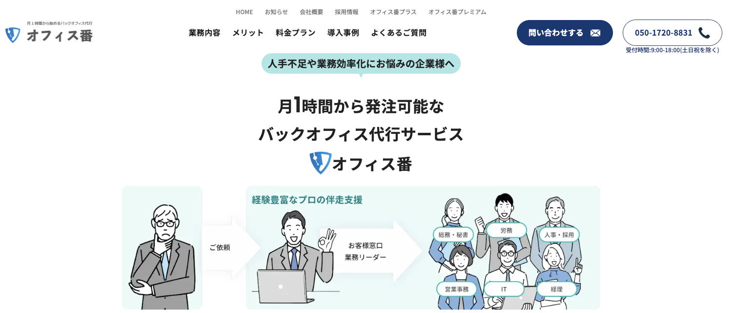 オフィス番のUI画面