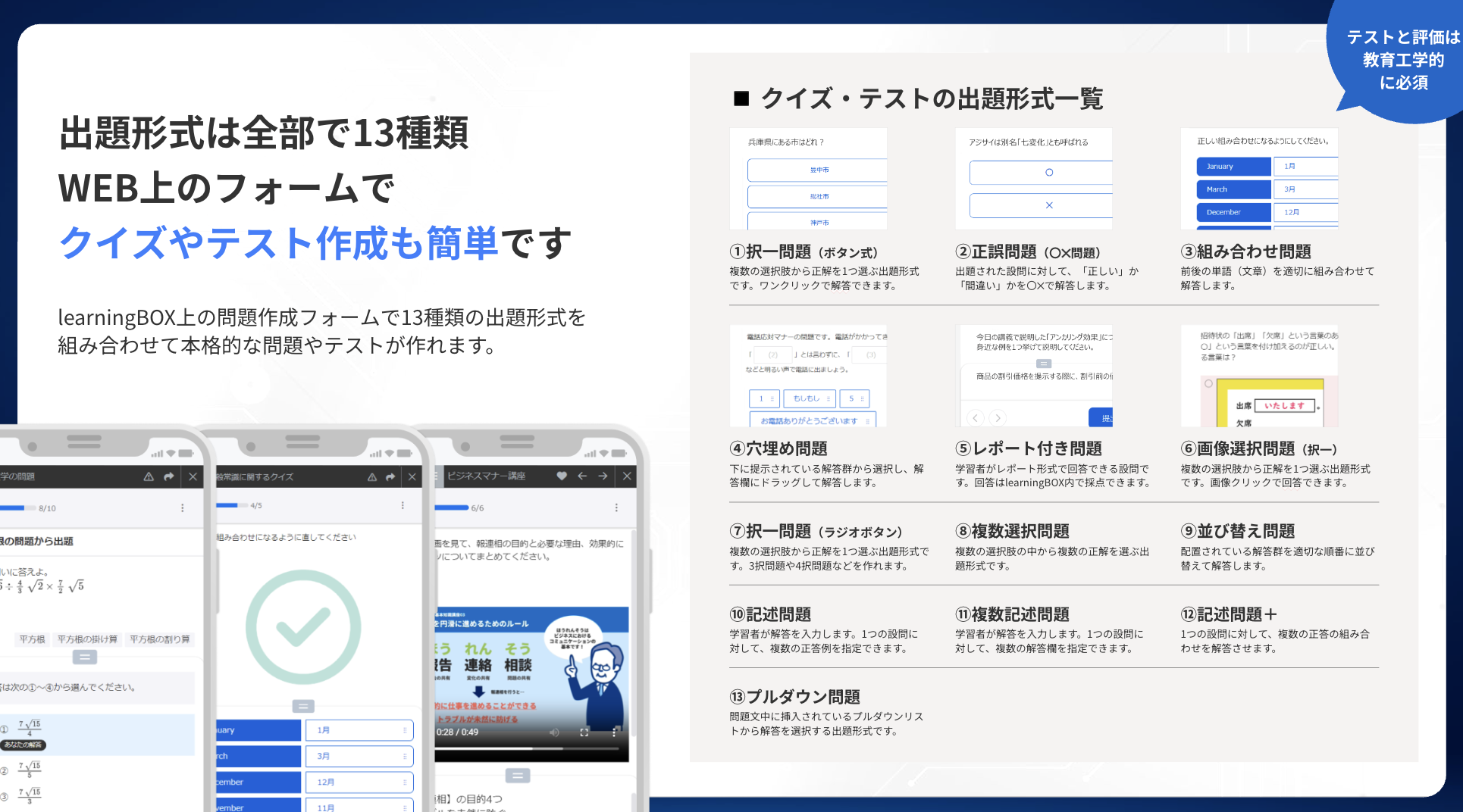 FAST LINKのeラーニング構築支援サービスのUI画面
