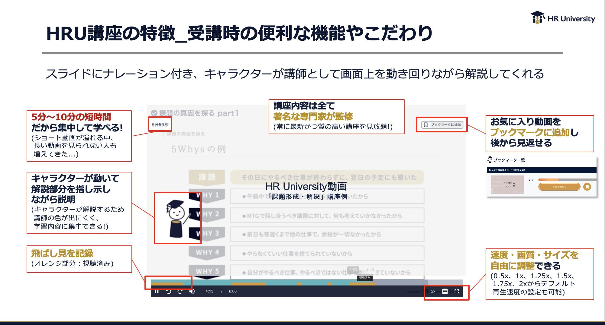 HR UniversityのUI画面