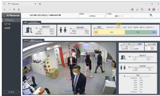 AI flewence LiteのUI画面