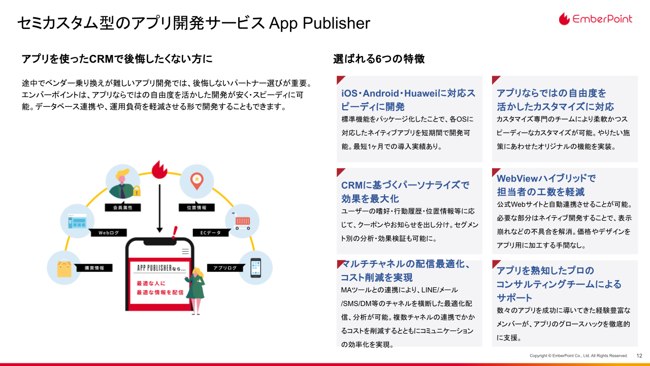 App PublisherのUI画面