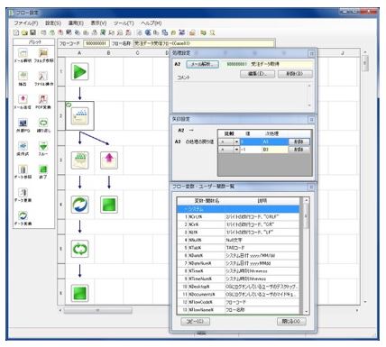 Autoメール名人のUI画面